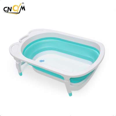 Good quality Plastic PP baby use bath tub foldable mini portable bathtub